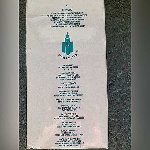 2/$15 - PartyLite - Gardenstone tealight holder
P7245 - holds 3 tealights - Picture 3 of 8